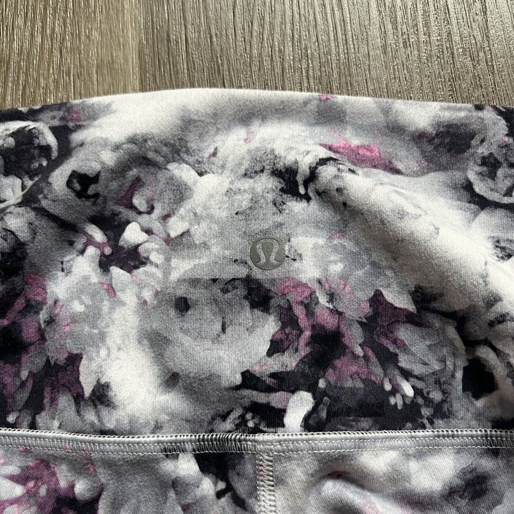 Lululemon Wunder Under Crop II Full On Luon Roll Down Moody Mirage Size 4 W6C45S - Picture 6 of 6